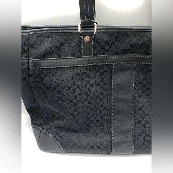 COACH Black Laptop Bag All Over Print - Picture 2 of 15